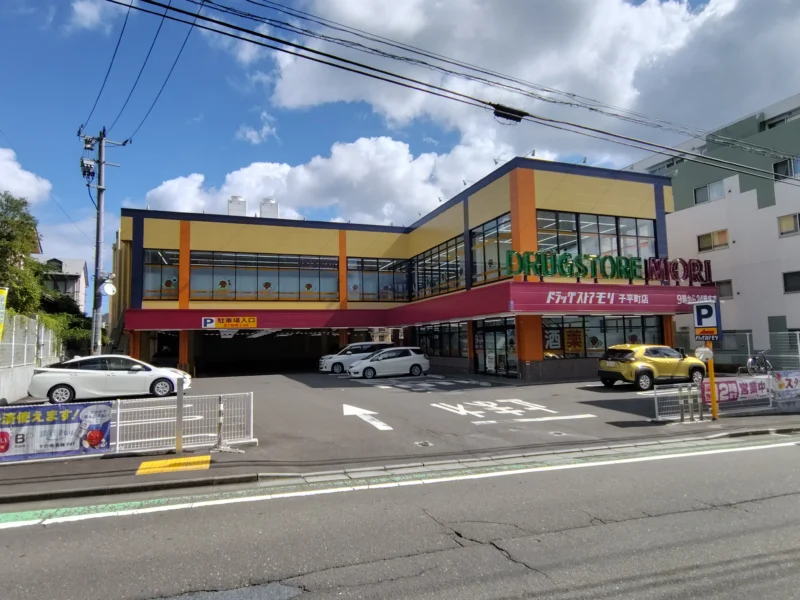 ドラッグストアモリ子平町店の外観