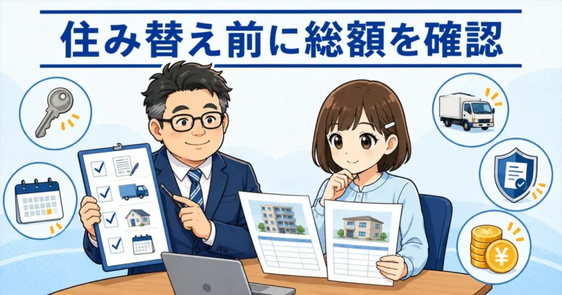 契約費用・引っ越し料金・退去費用など住み替えの総額を確認する学生