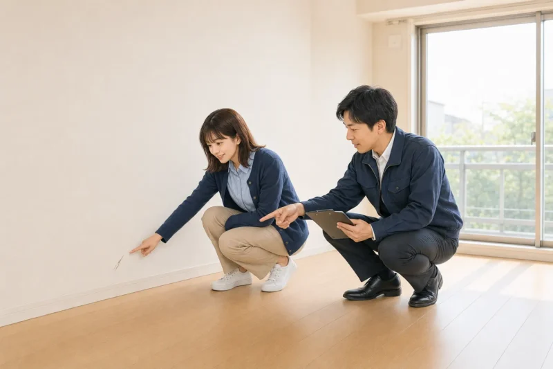 退去立会の様子