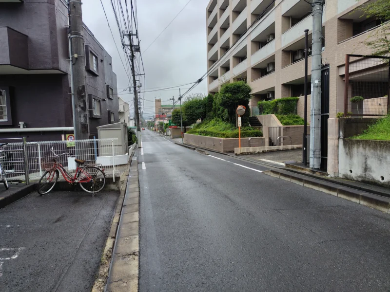 八幡・角五郎を東西方向に通る中島丁通り